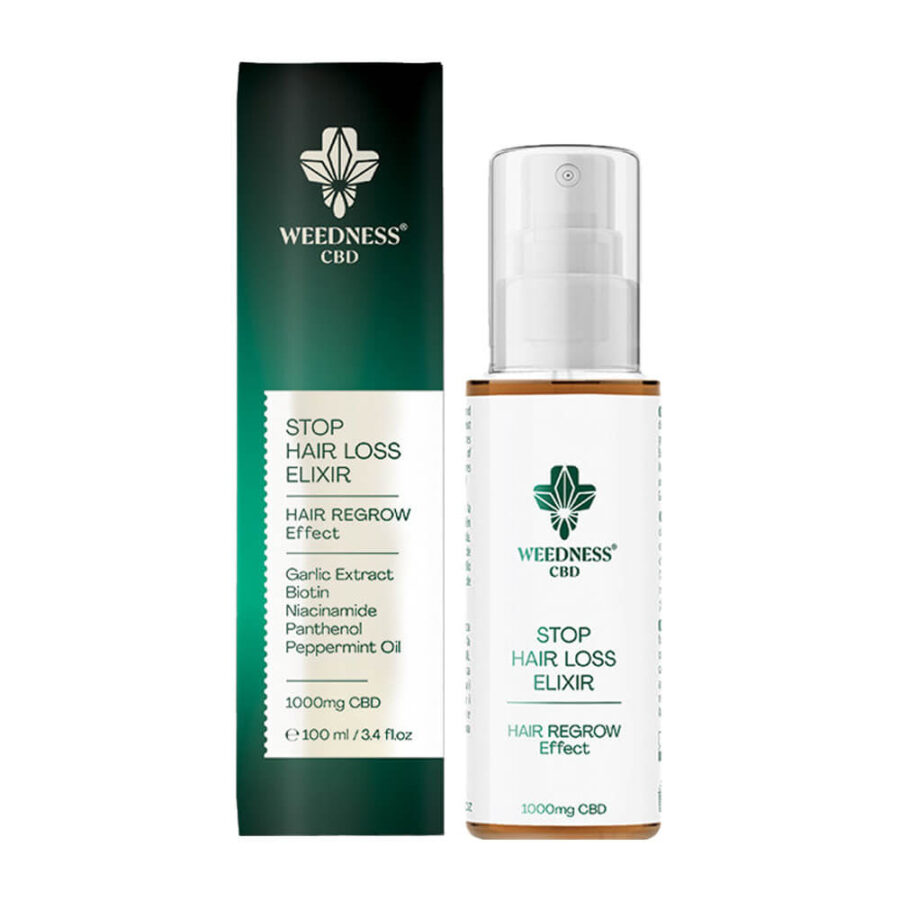 Weedness CBD Elixir Stop alla Perdita di Capelli 1000mg CBD (100ml)