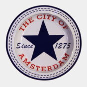 Blue star City of Amsterdam cendrier métal