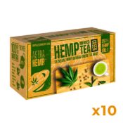 Astra Hemp Thé Vert Infusion Chanvre 25mg Huile Chanvre (10paquets/lot)