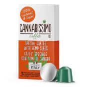 Cannabissimo Nespresso Capsules de Café avec Graines de Chanvre (10 capsules)