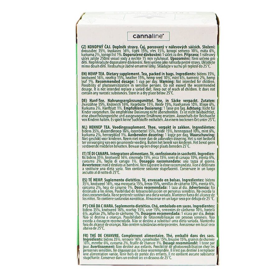 Cannaline CBD Thé Chanvre Détox 30g (10paquets/lot)