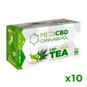 MediCBD Cannabis Thé Vert 7.5mg CBD (10paquets/lot)
