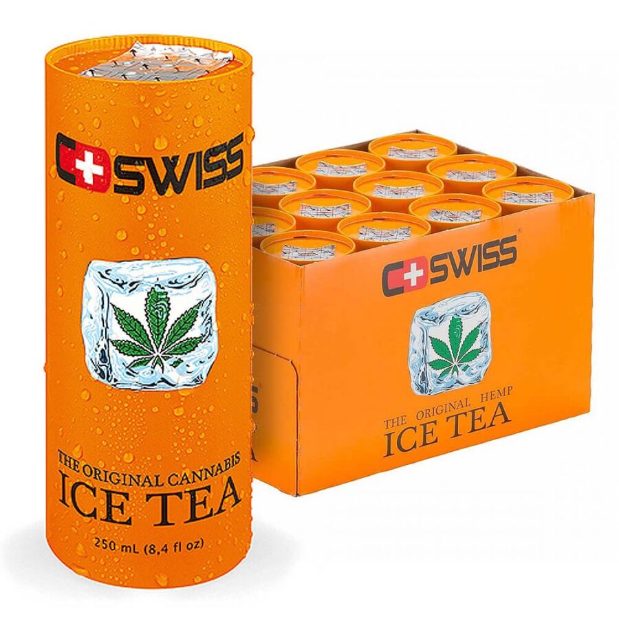 C-Swiss Cannabis Ice Tea 250ml (12canettes/masterbox)