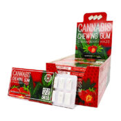 Strawberry Haze 17mg CBD Cannabis Chewing Gums (24pcs/présentoir)