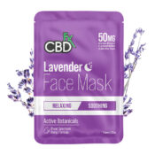 CBDfx Masque à la Lavande pour le visage avec 50mg CBD (10paquets/présentoir)