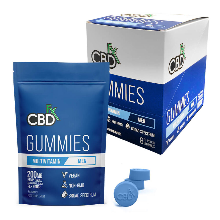CBDfx Multivitamine pour Hommes 200mg CBD Gummies Végétaliens (10x32g)