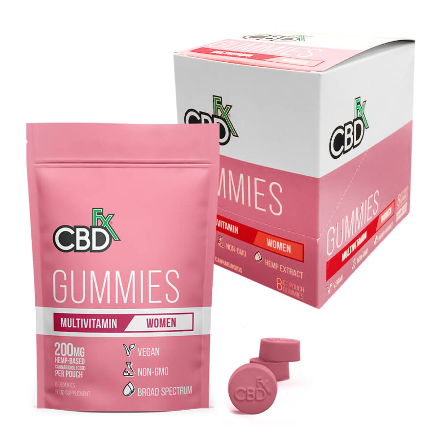 CBDfx Multivitamine pour Femmes 200mg CBD Gummies Végétaliens (10x32g)