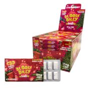 Cannabis Strawberry Chewing Gum 17mg CBD (24pcs/présentoir)