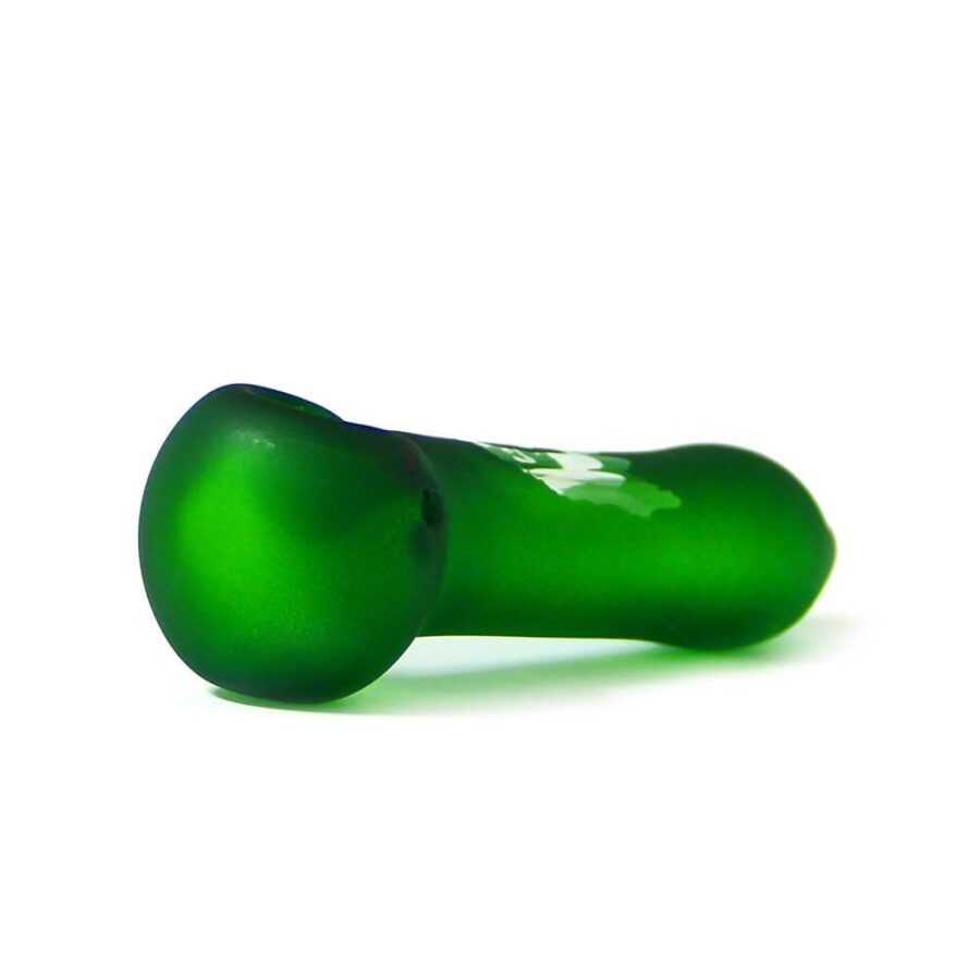 Bob Marley frosty green matt pipe en verre 10cm