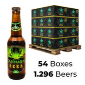 Bière Goût Cannabis 4.5% Green Leaf 330ml (54boites/1.296bières)