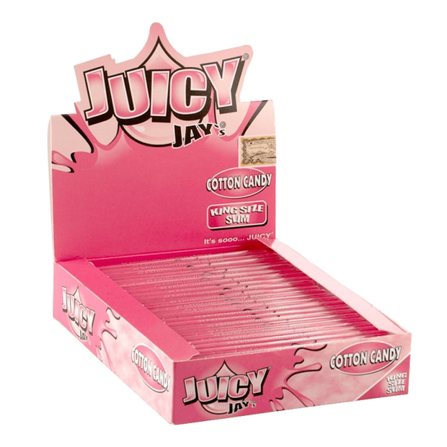 Juicy Jay Kingsize Cotton Candy papiers à rouler (24pcs/présentoir)