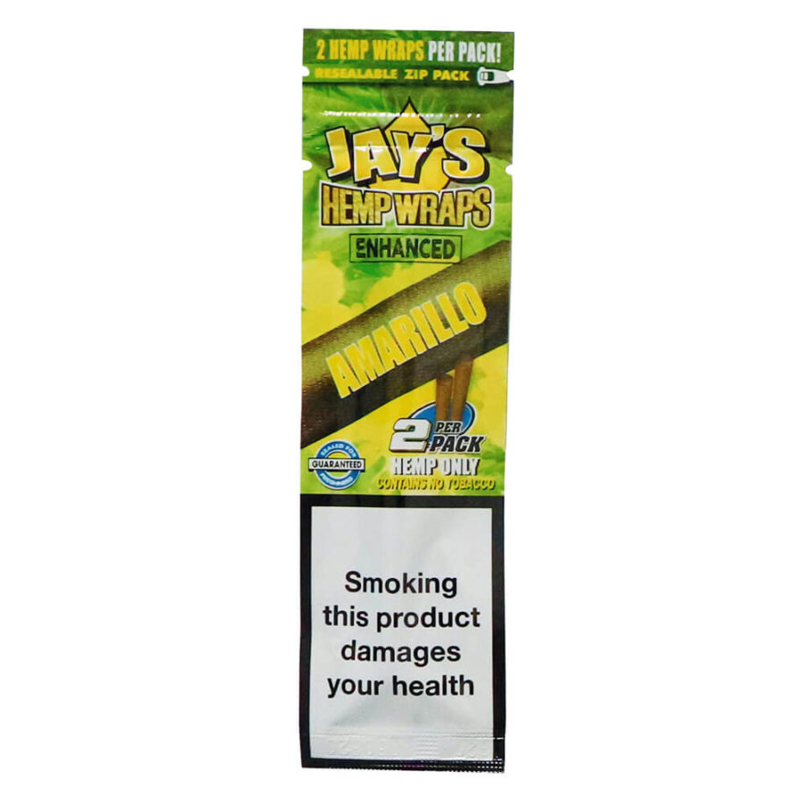 Juicy Jay's Hemp Wraps Amarillo Lemon Cake Papiers à Rouler avec Infusion Terpènes (25pcs/présentoir)