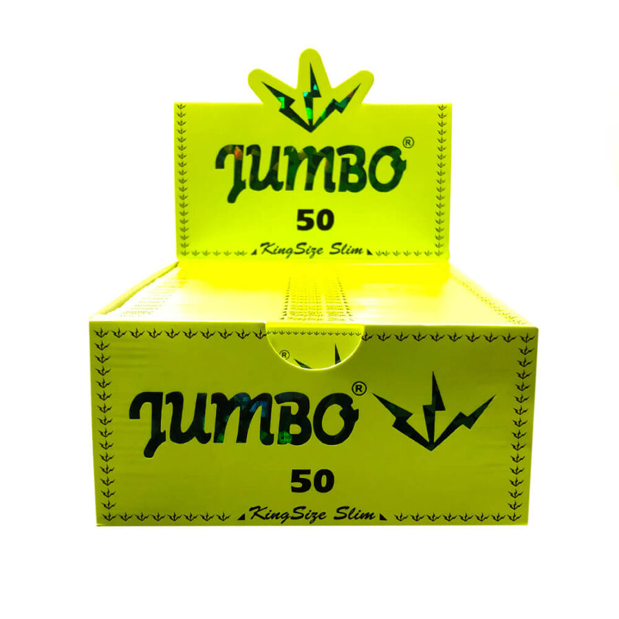 Jumbo King Size Slim Green Papiers à Rouler (50pcs/présentoir)