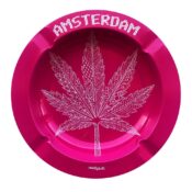 Best Buds - Pink Weed Leaf Cendrier en Métal
