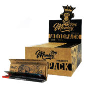 Monkey King Woodpack Unbleached Papiers à Rouler avec Filtres (24pcs/présentoir)