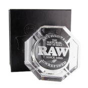 RAW Lead Free Crystal Cendrier en Verre + Boite Cadeau
