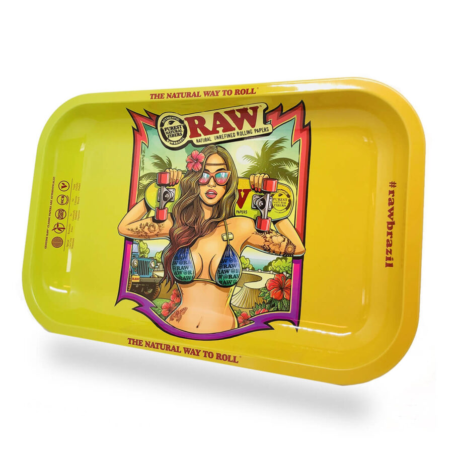 RAW Brazil 2 Girl Bikini Métal Plateau à Rouler Moyen