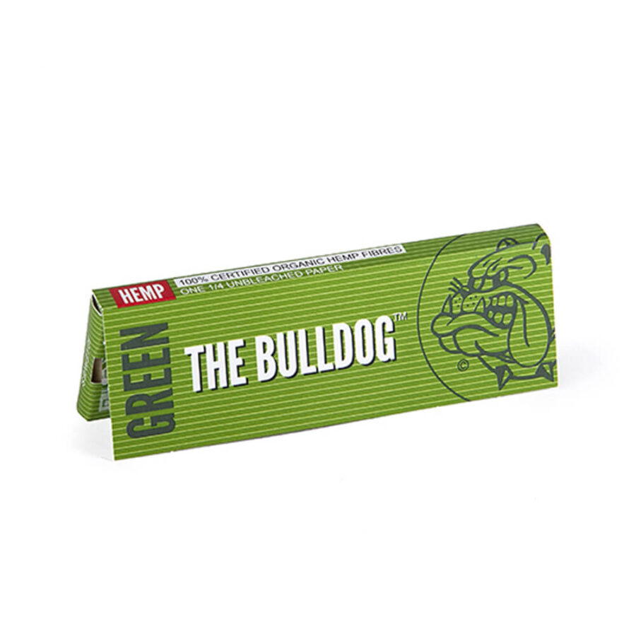The Bulldog Green Hemp Small Papiers à Rouler 1/4 (25pcs/présentoir)
