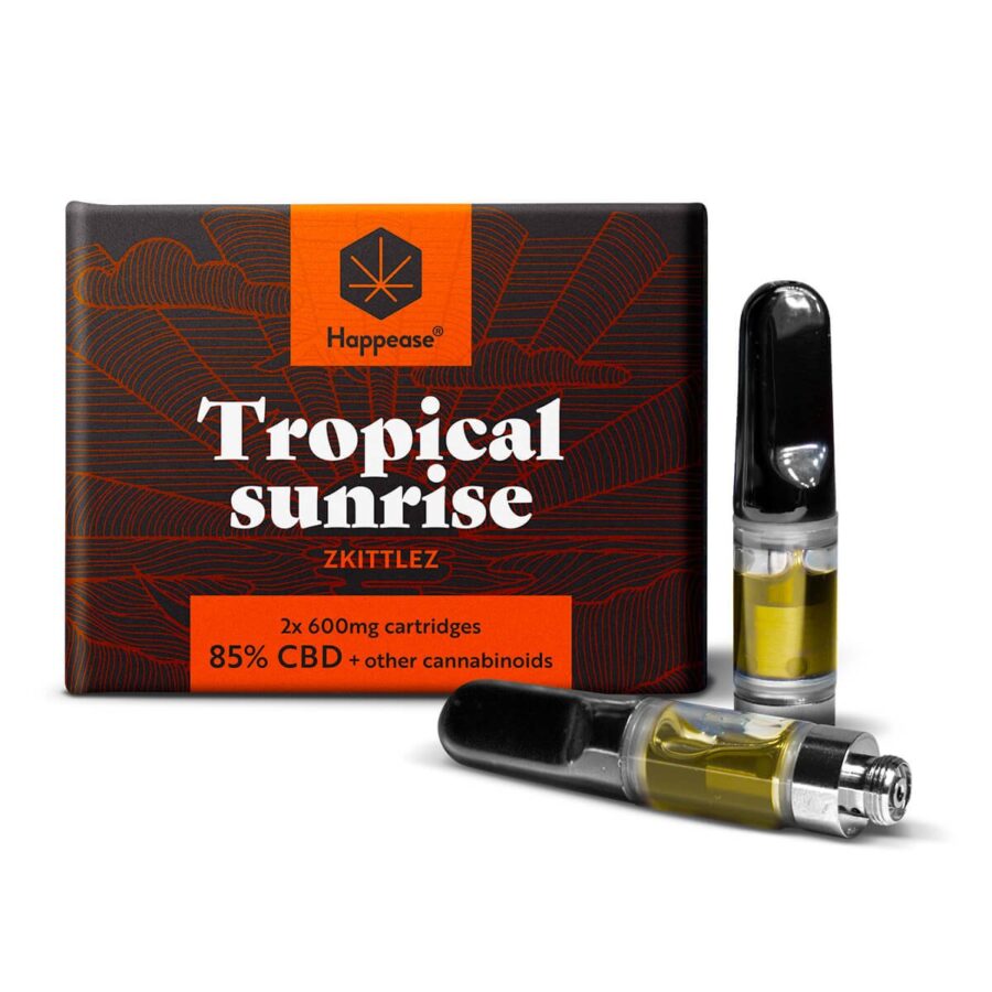 Happease Tropical Sunrise 85% CBD Cartouches (2pcs/paquet)