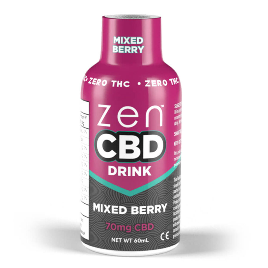 Zen CBD Mixed Berry 70mg Boisson CBD 60ml (10pcs/présentoir)
