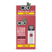 CBDfx Strawberry Lemonade 2ml CBD Stylo Vape Jetable 500mg (10pcs/présentoir)