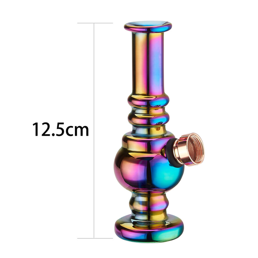 Champ High Mini Crystal Rainbow Bong 12,5 cm (12pcs/présentoir)
