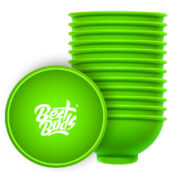 Best Buds Bol à mélanger en Silicone 7cm Vert avec Blanche Logo (12pcs/sac)