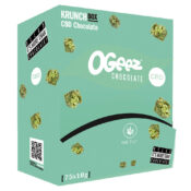 Ogeez Krunchbox 15mg CBD Chocolat en Forme de Cannabis (75x10g)