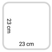 RAW Black Plateu à Rouler Carrè 23x23 cm