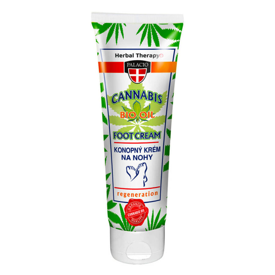 Palacio Cannabis Crème pour les Pieds avec Huile de Chanvre Bio (125ml)