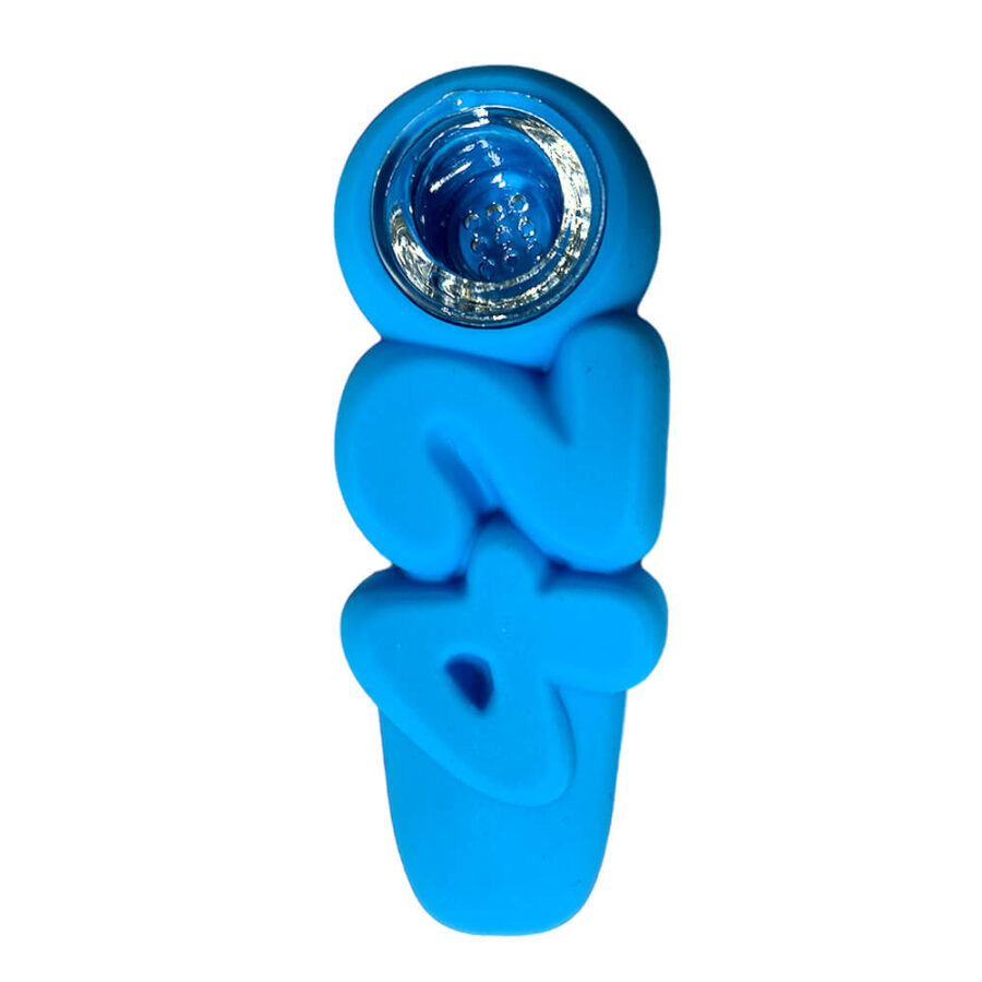 420 Pipe Silicone Bleu 10cm