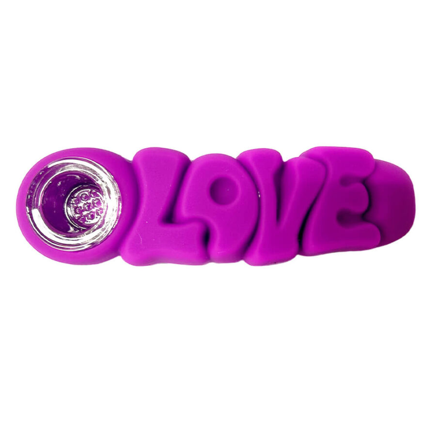 Love Pipe Silicone Violet 12cm