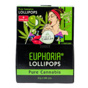 Euphoria Cannabis Sucettes Cannabis Pur (25gx100pcs)