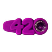420 Pipe Silicone Violet 10cm