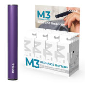 CCELL M3 Vape Pen Batterie Purple Standard 510 Filetage (20pcs/présentoir)