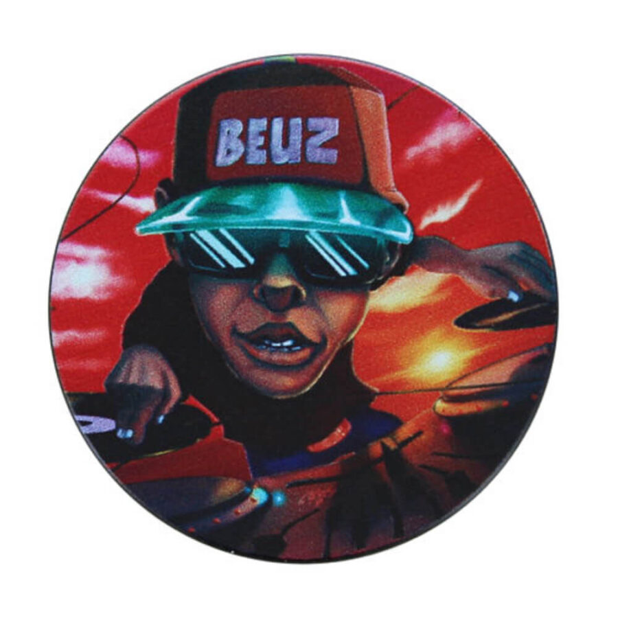 Beuz Grinder Aluminium "DJ Beuz" Noir 50mm (6pcs/display)