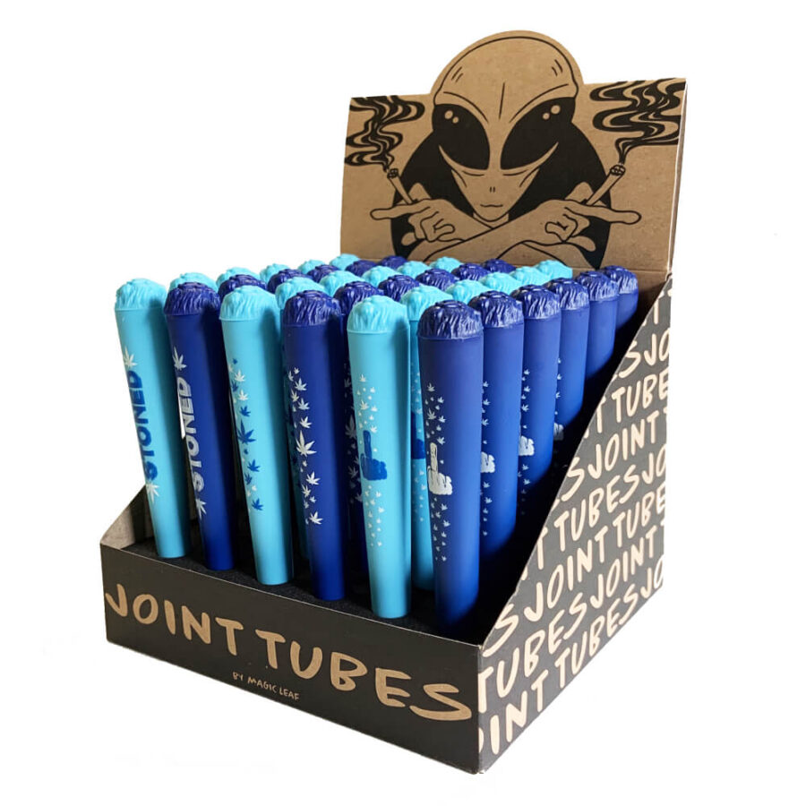 Porte-joints Cannabis Blue (36pcs/présentoir)