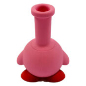 Bong en Silicone Créature Mignonne Rose avec Pièces Amovibles 14cm