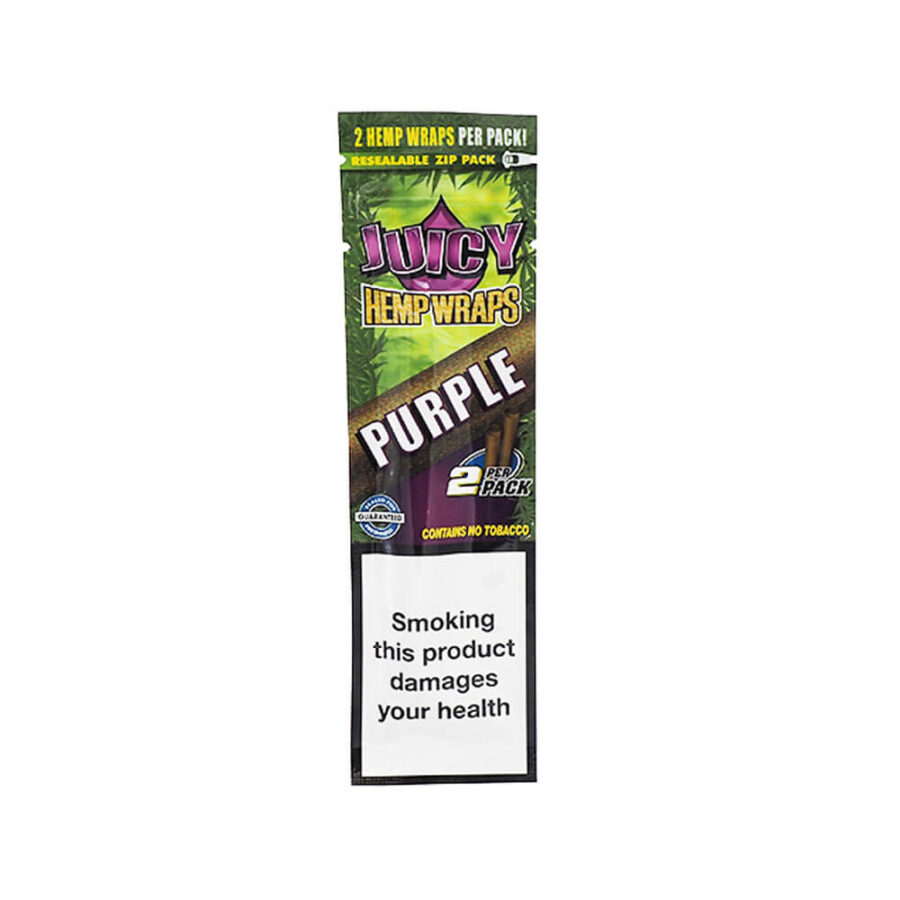 Juicy Jay's Hemp Wraps Papiers Blunt Chanvre Purple (25pcs/présentoir)