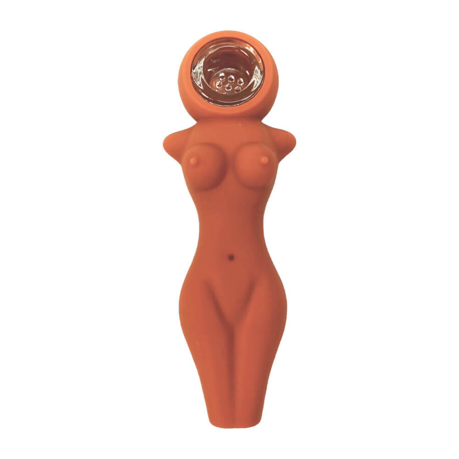 Pipe en Silicone Corps Nu Bronzé 12cm