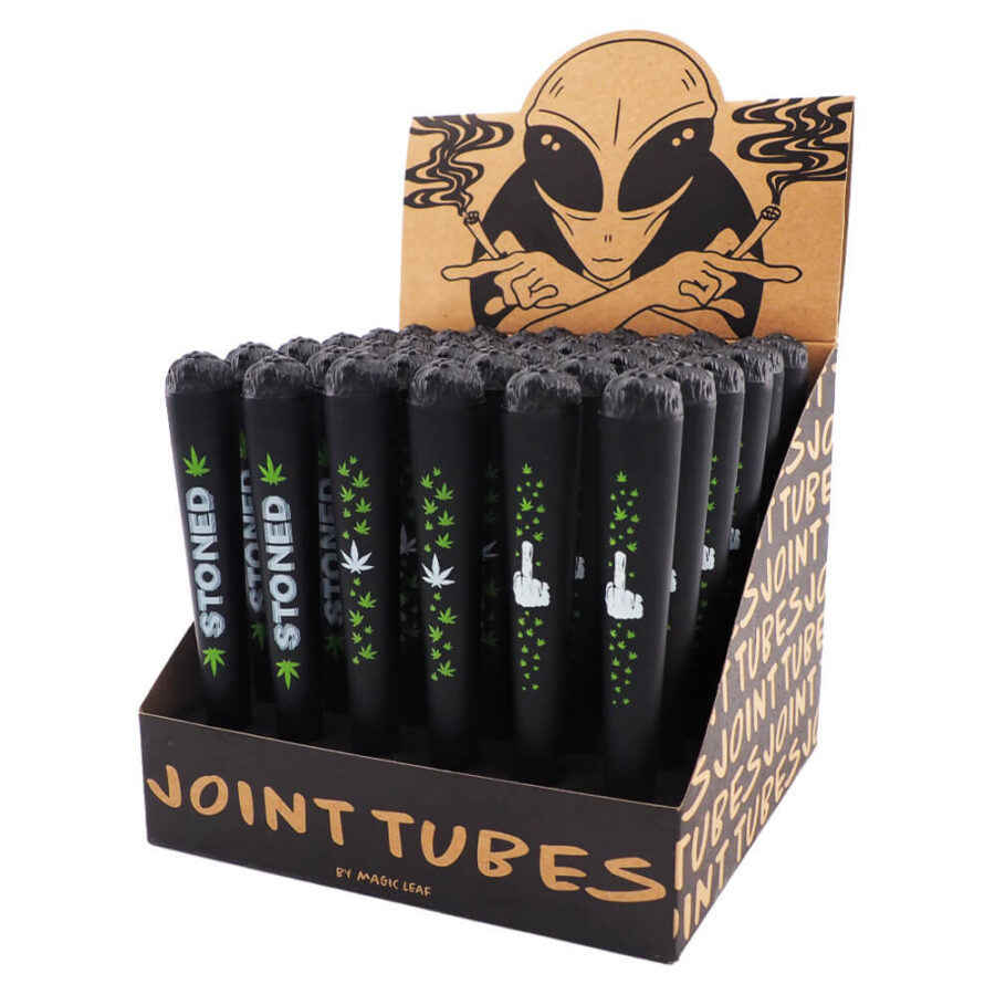 Porte-Joints Stoned Cannabis Noir (36pcs/présentoir)