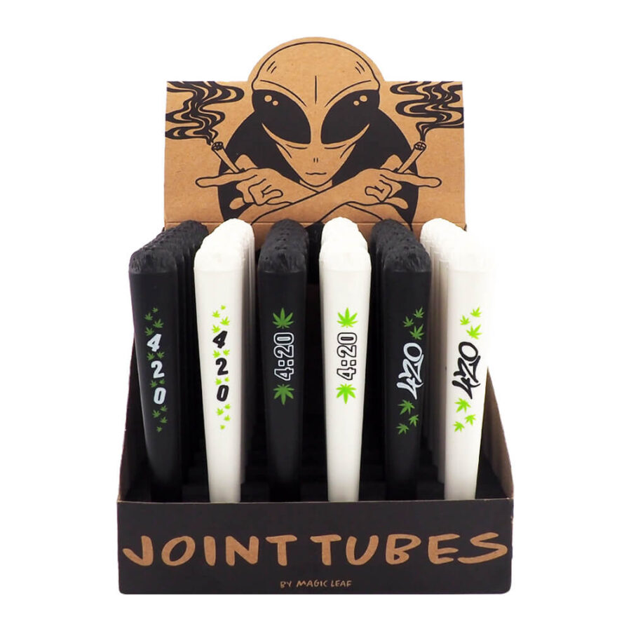 Porte-Joints 420 Cannabis Noir et Blanc (36pcs/présentoir)