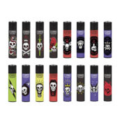 Clipper Briquets Tattoo Skulls + Carrousel Gratuit (192pcs/présentoir)