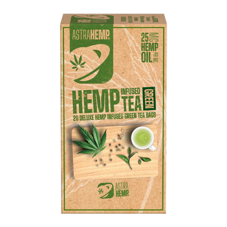 Astra Hemp Thé Vert Infusion Chanvre 25mg Huile Chanvre (10paquets/lot)