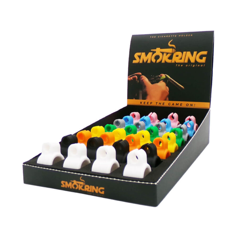 Smokring - Cigarette porte-joint en silicone (32pcs/présentoir)