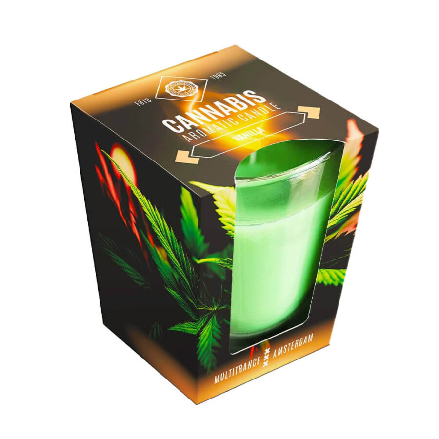 Bougie de Cannabis Senteur Vanille (90g)