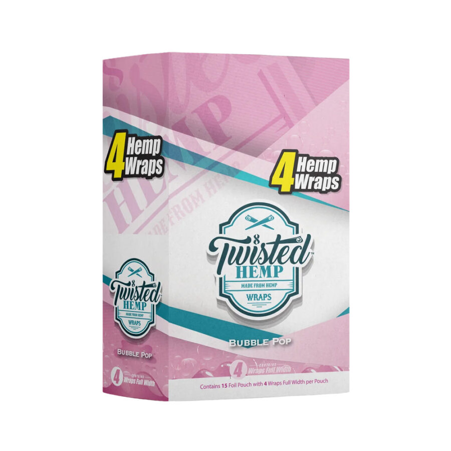 Twisted Hemp Blunt en Chanvre Bubble Pop (15paquets/présentoir)