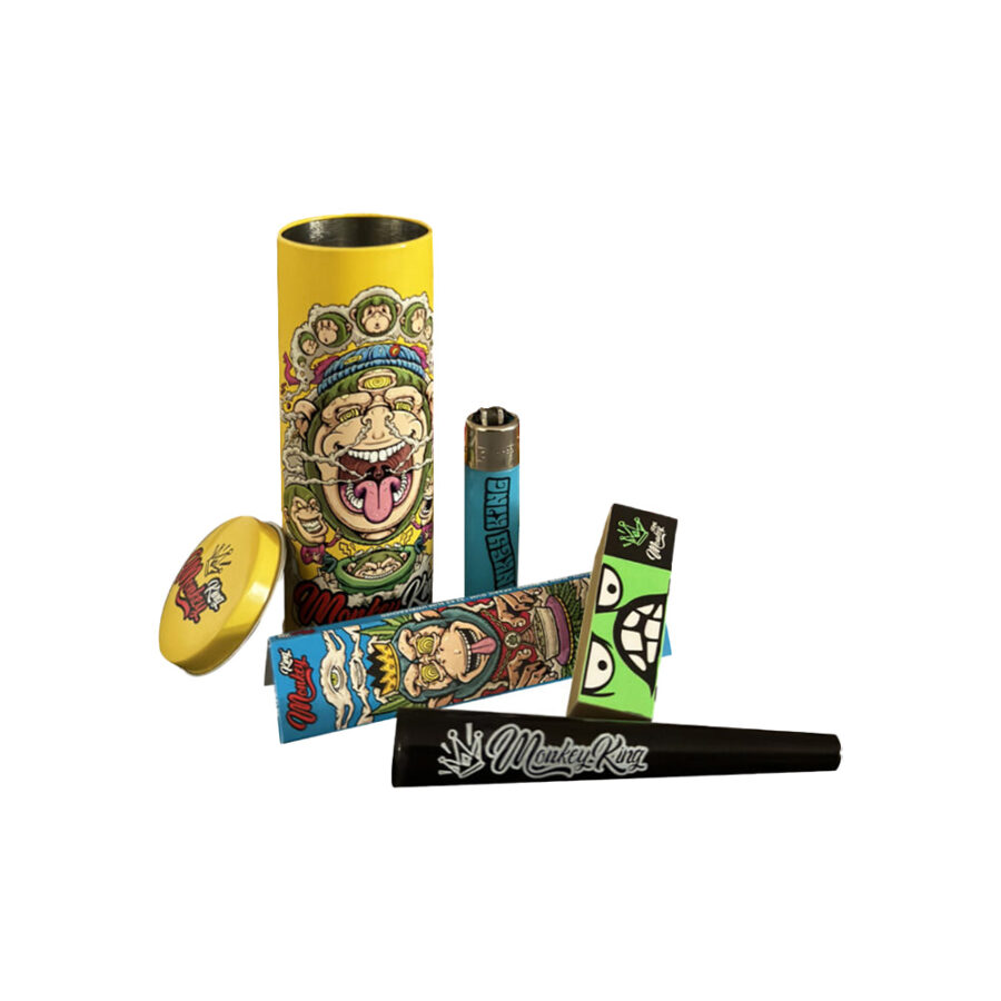 Monkey King Monkey Pack Tin Box Boîte Ronde en Métal (15pcs/présentoir)