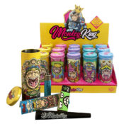 Monkey King Monkey Pack Tin Box Boîte Ronde en Métal (15pcs/présentoir)