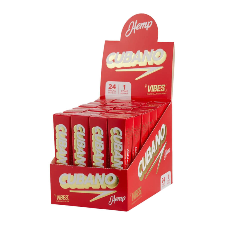 VIBES Cônes Cubano Hemp (24pcs/présentoir)